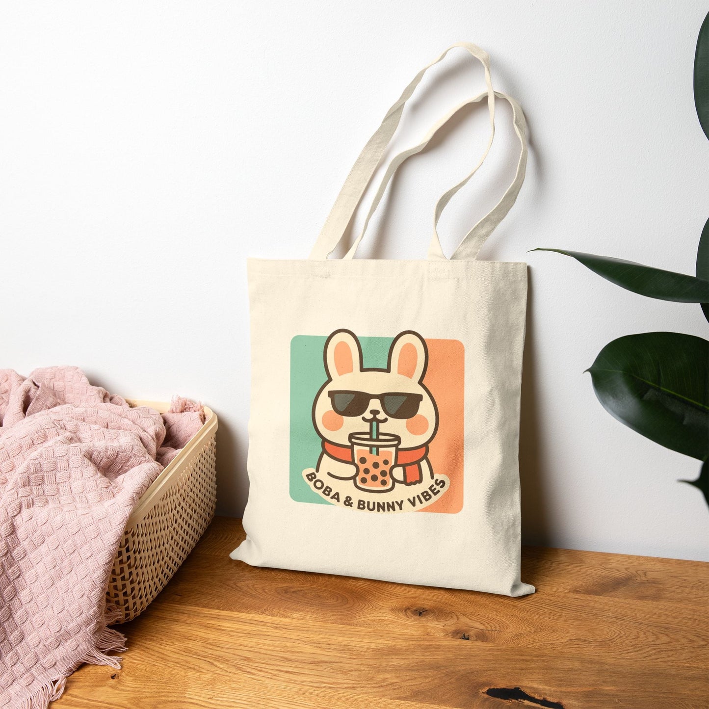 Campymo Family Cute Character Tote Bag, Soft Beats Only, Oda & Bunny Vibes, Eco - Friendly Shopping, Gift for Animal Lovers, Casual Day Out - Capymo Family