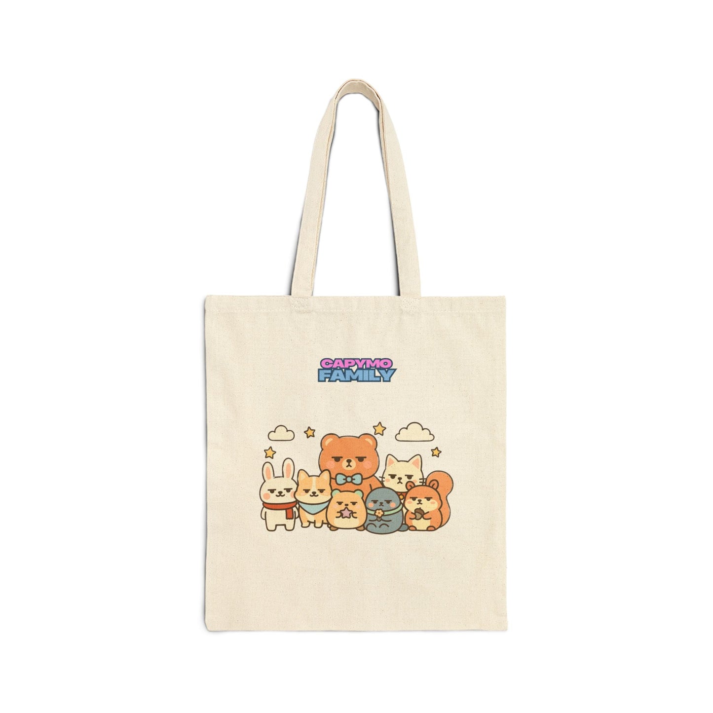 Capymo Family Cute Animal Family Tote Bag | Eco - Friendly Shopper, Ideal for Kids & Adults - Capymo Family