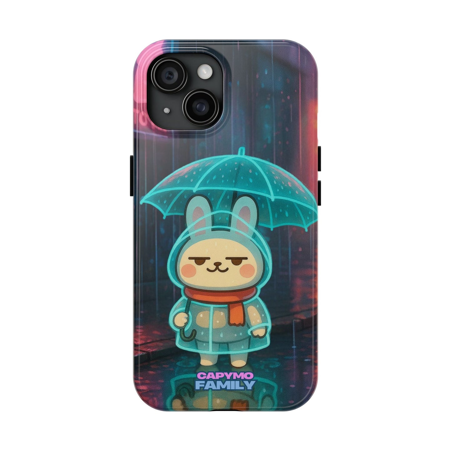Capymo Family Cute Bunny Phone Case - Cyber Umbrella Bunny "Toto" Phone Case - Capymo Family
