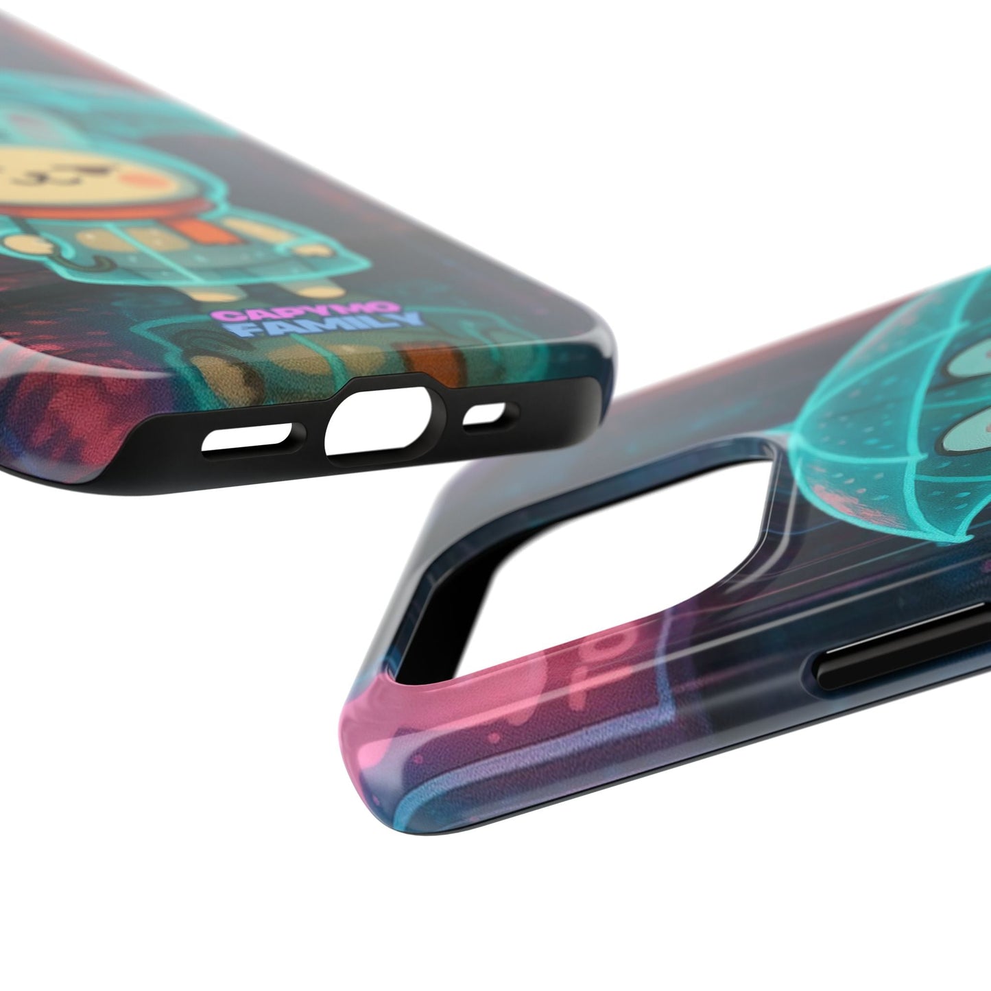 Capymo Family Cute Bunny Phone Case - Cyber Umbrella Bunny "Toto" Phone Case - Capymo Family