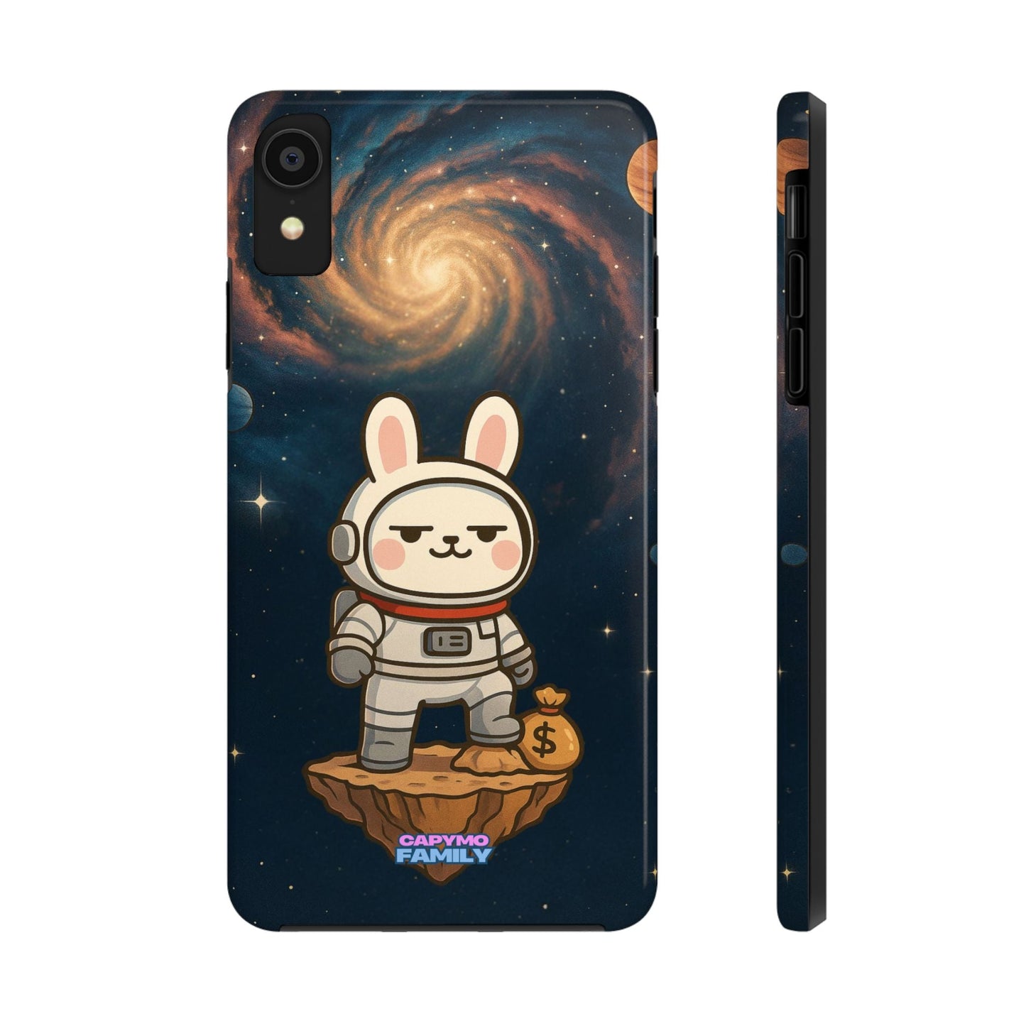 Capymo Family Cute Cartoon Bunny Tough Phone Case –Cute Astronaut Bunny "Toto" Phone Case - Capymo Family