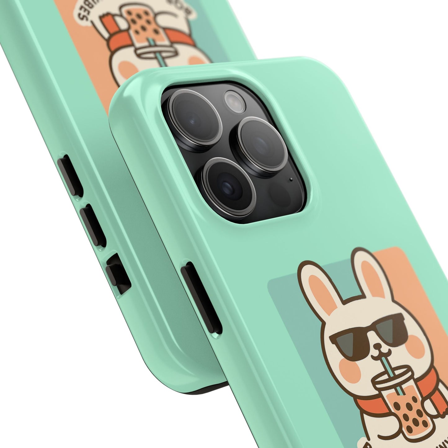 Capymo Family Kawaii Boba Bunny Phone Case – “Boba & Bunny Vibes” Powered by Boba Cute Cover - Capymo Family