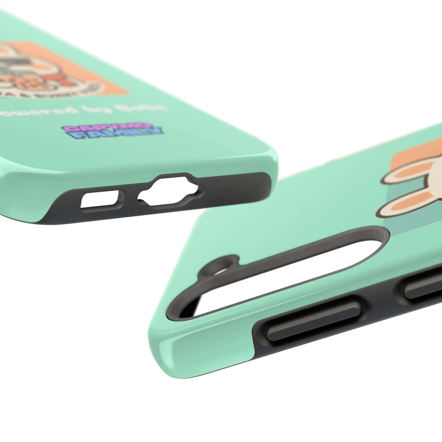 Capymo Family Kawaii Boba Bunny Phone Case – “Boba & Bunny Vibes” Powered by Boba Cute Cover - Capymo Family