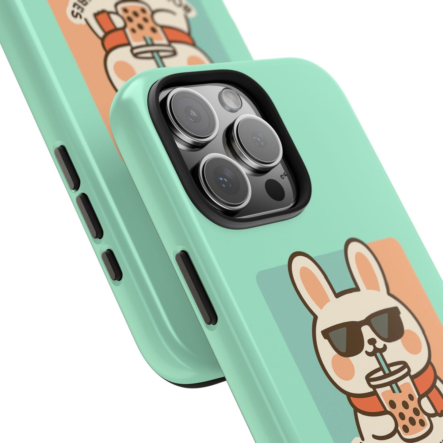 Capymo Family Kawaii Boba Bunny Phone Case – “Boba & Bunny Vibes” Powered by Boba Cute Cover - Capymo Family