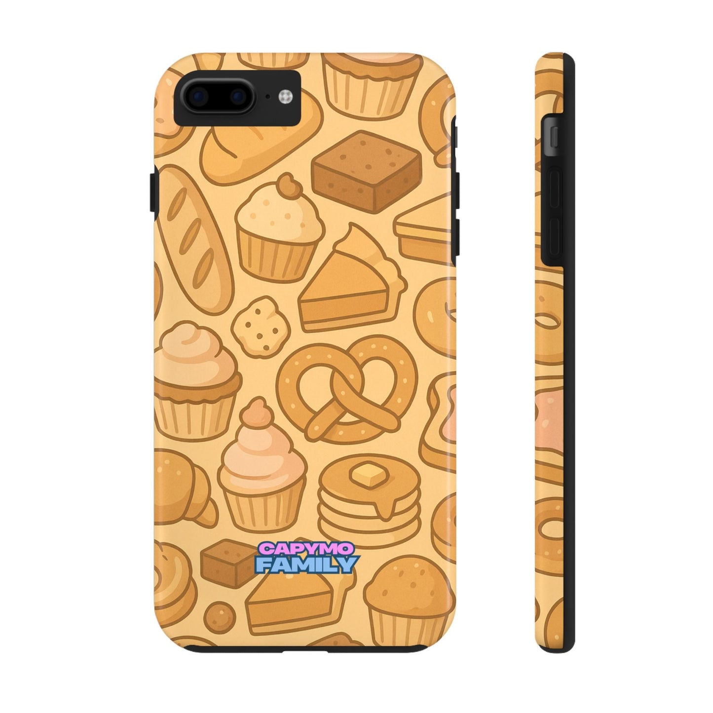 Capymo Family Kawaii Dessert Phone Case – Cute Aesthetic iPhone Cover with Pastry & Sweets Pattern - Capymo Family
