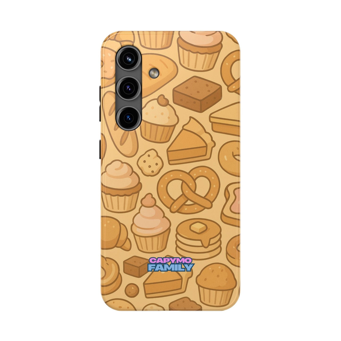 Capymo Family Kawaii Dessert Phone Case – Cute Aesthetic iPhone Cover with Pastry & Sweets Pattern - Capymo Family