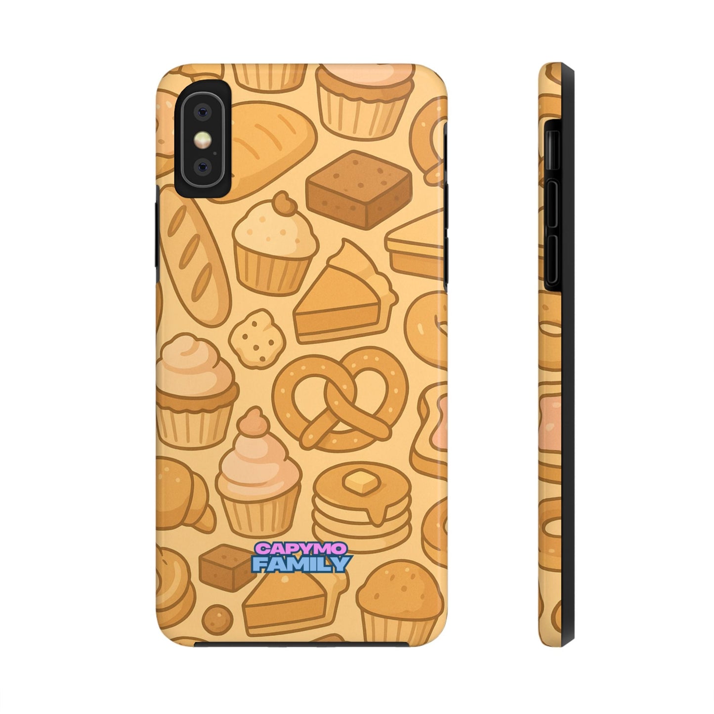 Capymo Family Kawaii Dessert Phone Case – Cute Aesthetic iPhone Cover with Pastry & Sweets Pattern - Capymo Family