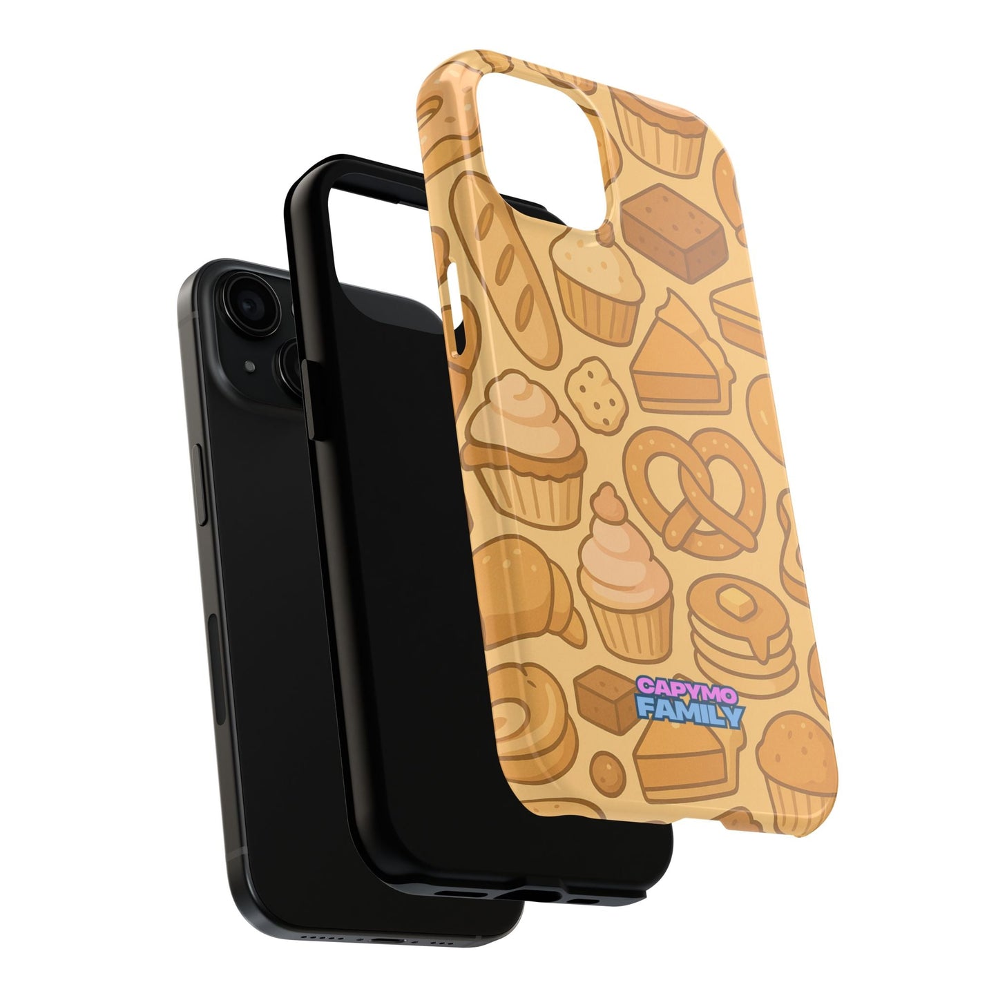 Capymo Family Kawaii Dessert Phone Case – Cute Aesthetic iPhone Cover with Pastry & Sweets Pattern - Capymo Family