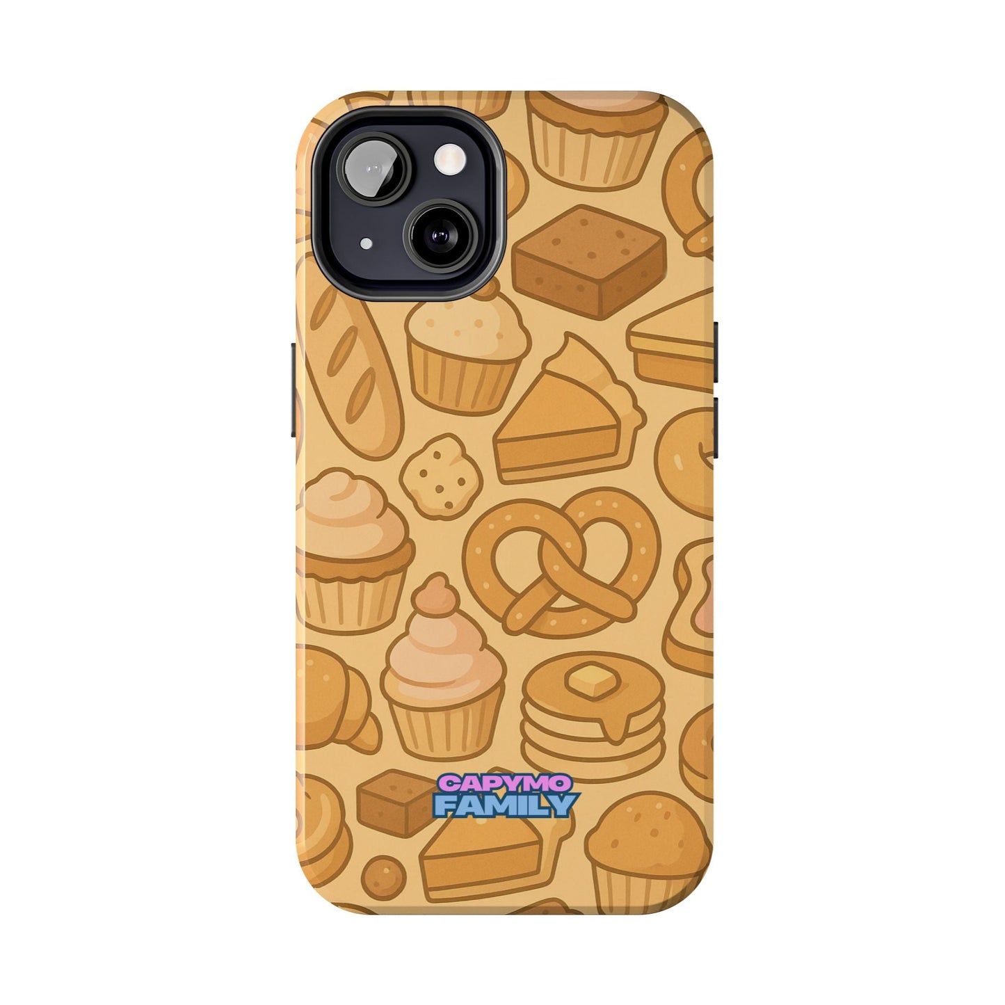 Capymo Family Kawaii Dessert Phone Case – Cute Aesthetic iPhone Cover with Pastry & Sweets Pattern - Capymo Family