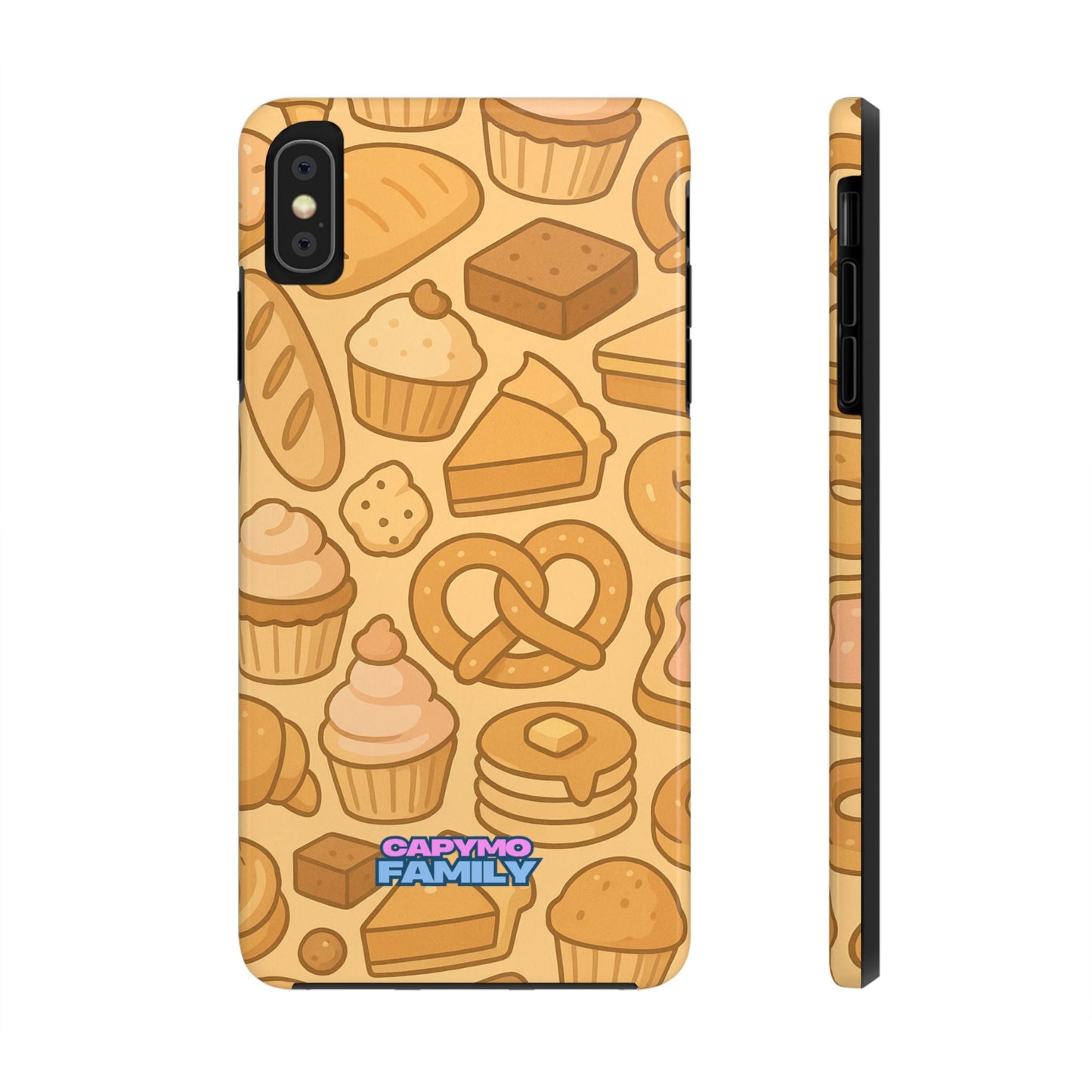 Capymo Family Kawaii Dessert Phone Case – Cute Aesthetic iPhone Cover with Pastry & Sweets Pattern - Capymo Family