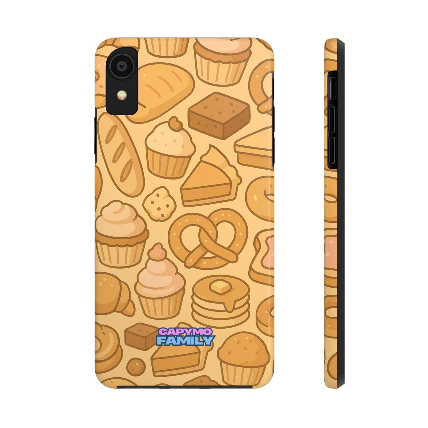 Capymo Family Kawaii Dessert Phone Case – Cute Aesthetic iPhone Cover with Pastry & Sweets Pattern - Capymo Family