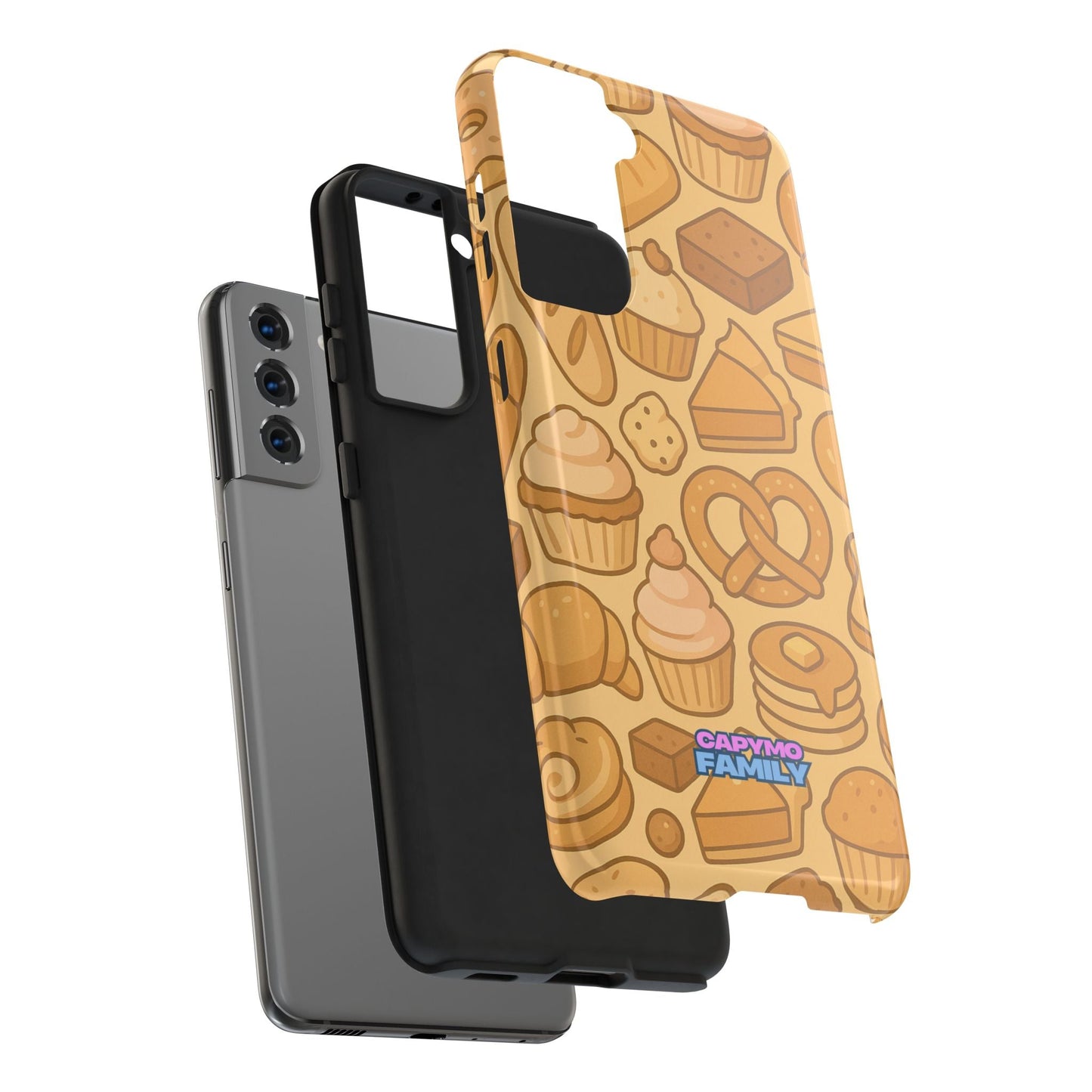 Capymo Family Kawaii Dessert Phone Case – Cute Aesthetic iPhone Cover with Pastry & Sweets Pattern - Capymo Family