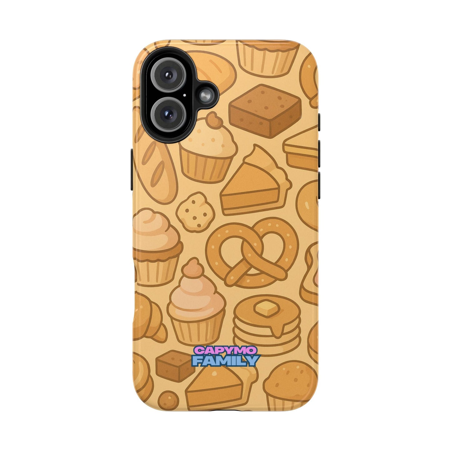 Capymo Family Kawaii Dessert Phone Case – Cute Aesthetic iPhone Cover with Pastry & Sweets Pattern - Capymo Family