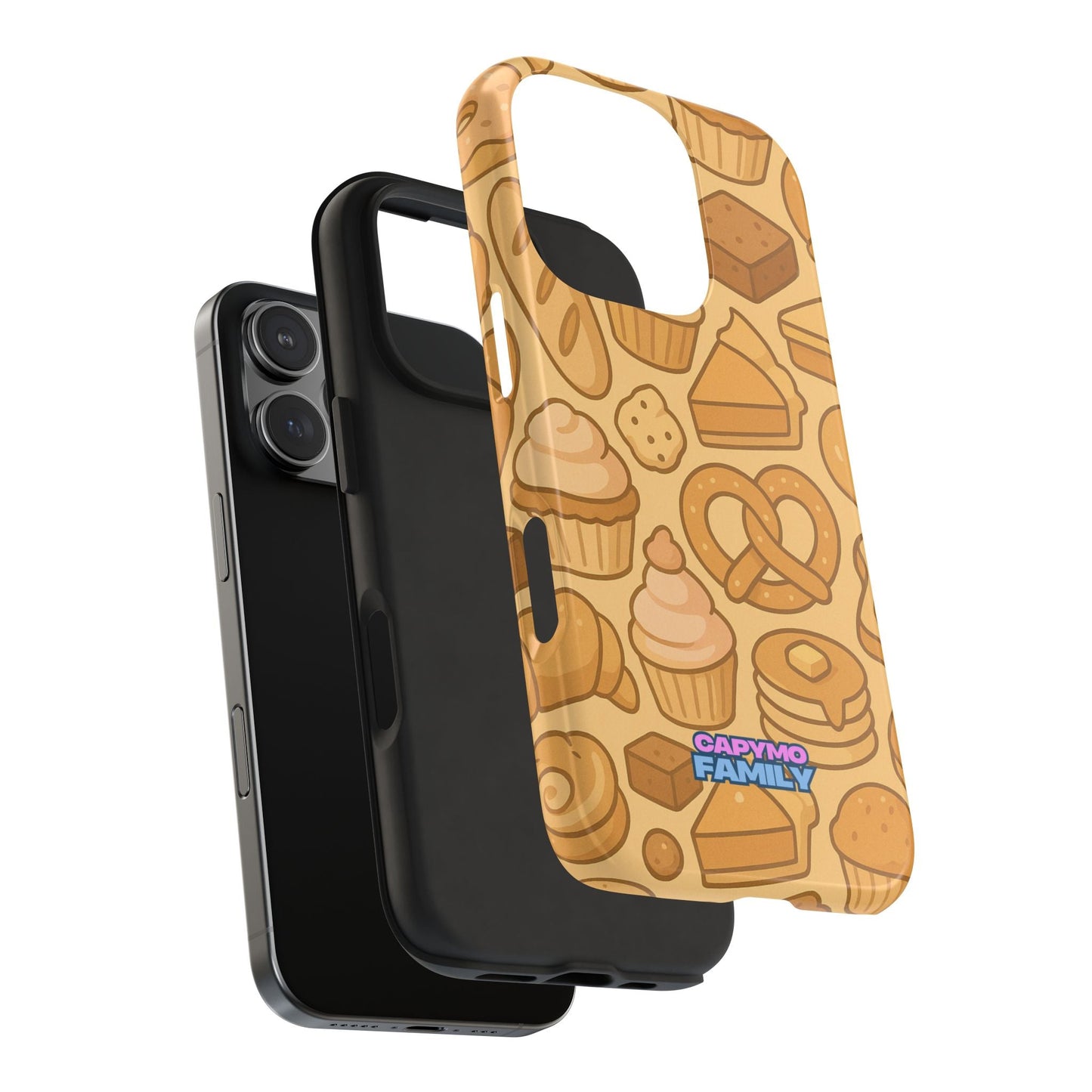 Capymo Family Kawaii Dessert Phone Case – Cute Aesthetic iPhone Cover with Pastry & Sweets Pattern - Capymo Family