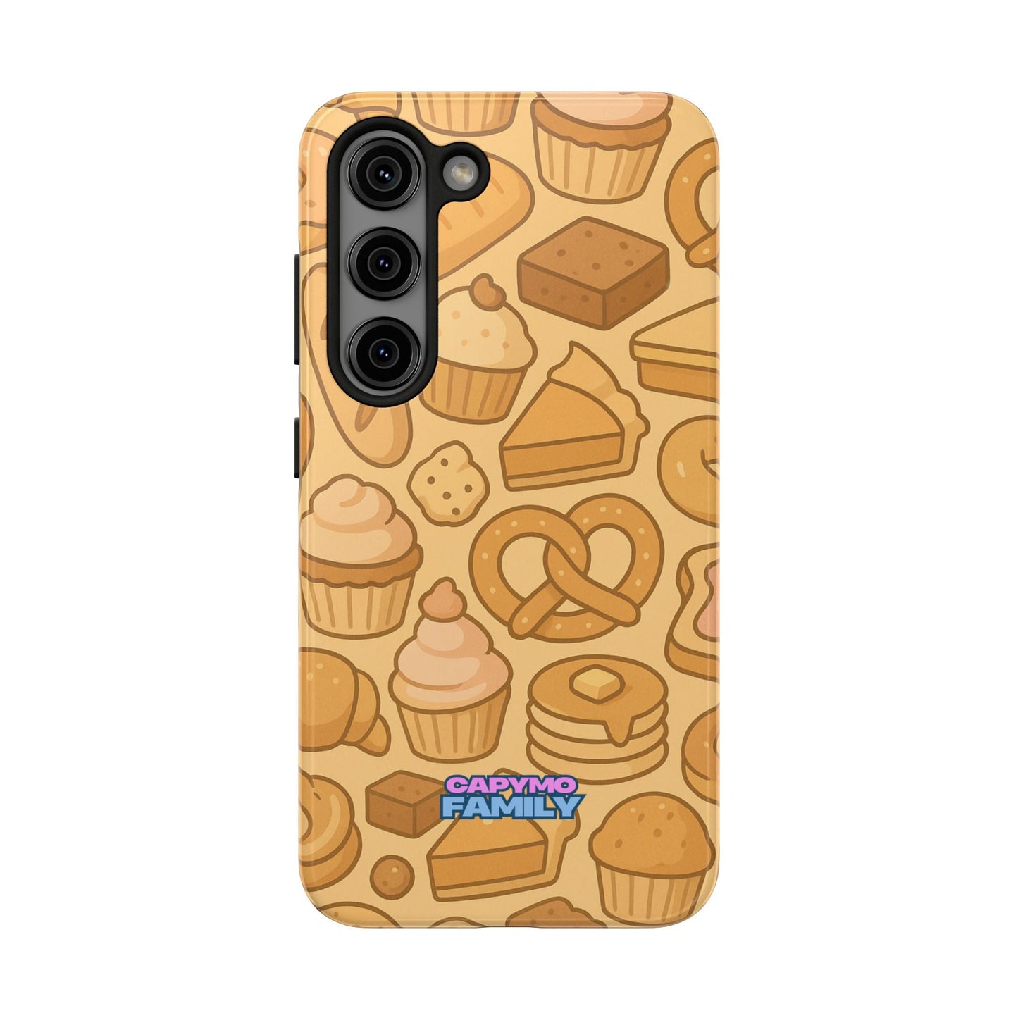 Capymo Family Kawaii Dessert Phone Case – Cute Aesthetic iPhone Cover with Pastry & Sweets Pattern - Capymo Family