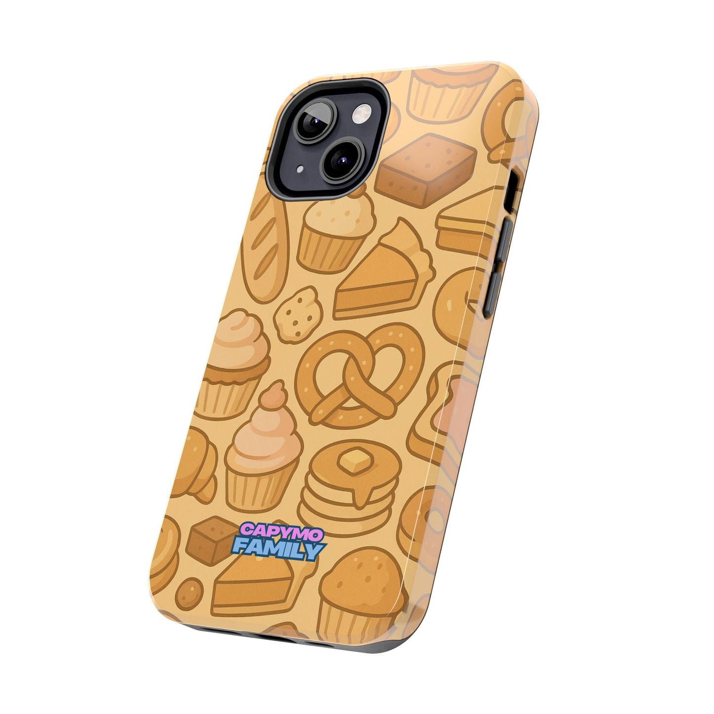 Capymo Family Kawaii Dessert Phone Case – Cute Aesthetic iPhone Cover with Pastry & Sweets Pattern - Capymo Family
