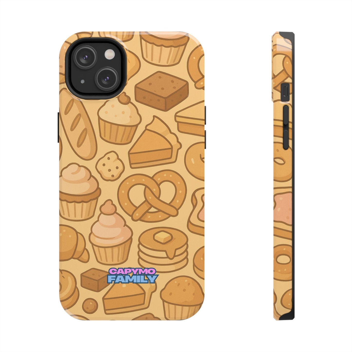 Capymo Family Kawaii Dessert Phone Case – Cute Aesthetic iPhone Cover with Pastry & Sweets Pattern - Capymo Family