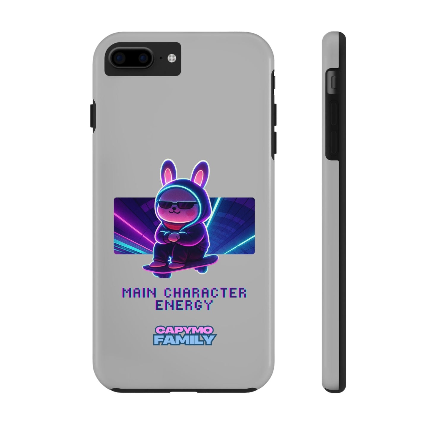 Capymo Family “Main Character Energy” Phone Case – Cyber Bunny Toto Aesthetic Cover - Capymo Family