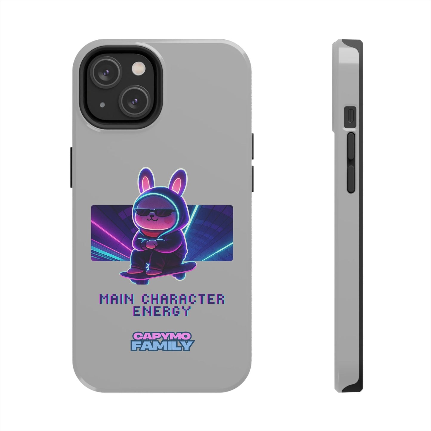 Capymo Family “Main Character Energy” Phone Case – Cyber Bunny Toto Aesthetic Cover - Capymo Family