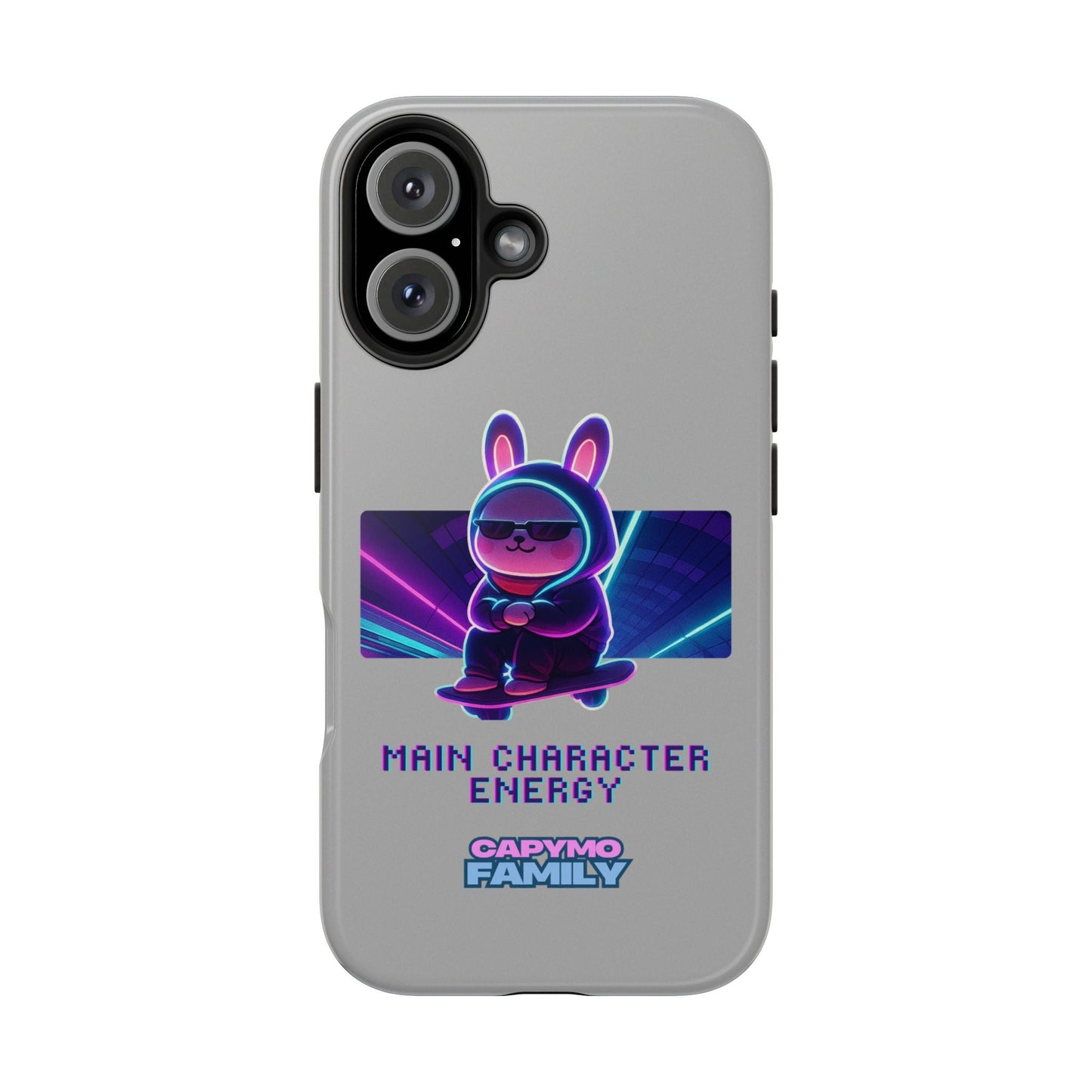 Capymo Family “Main Character Energy” Phone Case – Cyber Bunny Toto Aesthetic Cover - Capymo Family