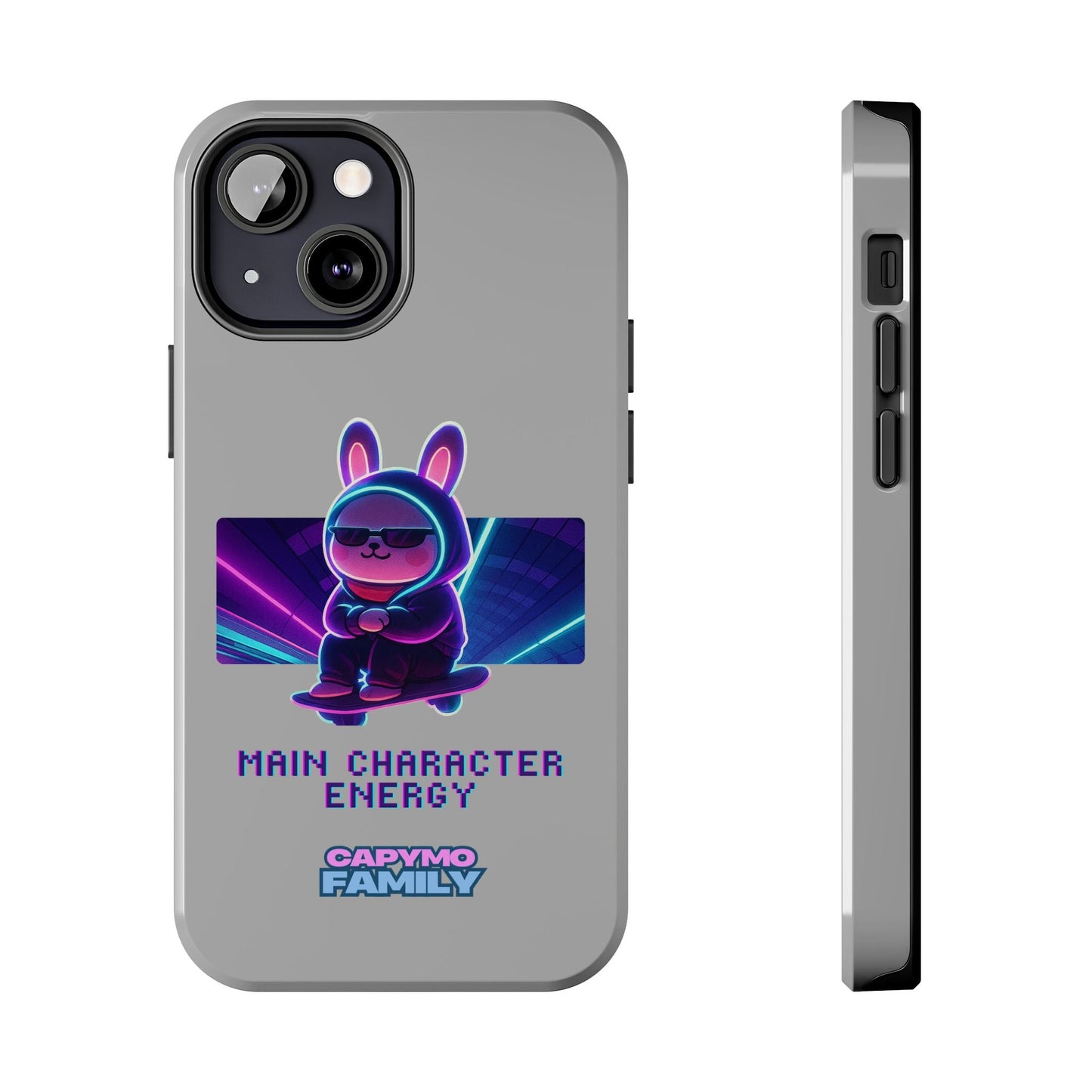 Capymo Family “Main Character Energy” Phone Case – Cyber Bunny Toto Aesthetic Cover - Capymo Family