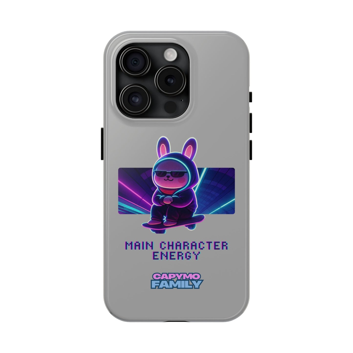 Capymo Family “Main Character Energy” Phone Case – Cyber Bunny Toto Aesthetic Cover - Capymo Family