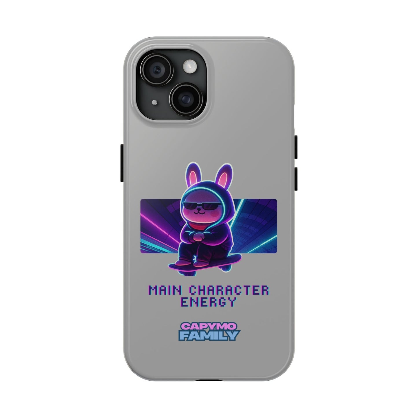 Capymo Family “Main Character Energy” Phone Case – Cyber Bunny Toto Aesthetic Cover - Capymo Family