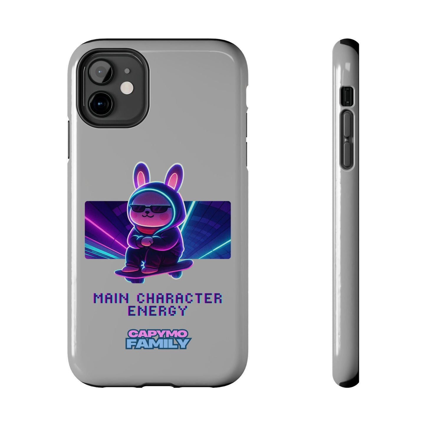 Capymo Family “Main Character Energy” Phone Case – Cyber Bunny Toto Aesthetic Cover - Capymo Family