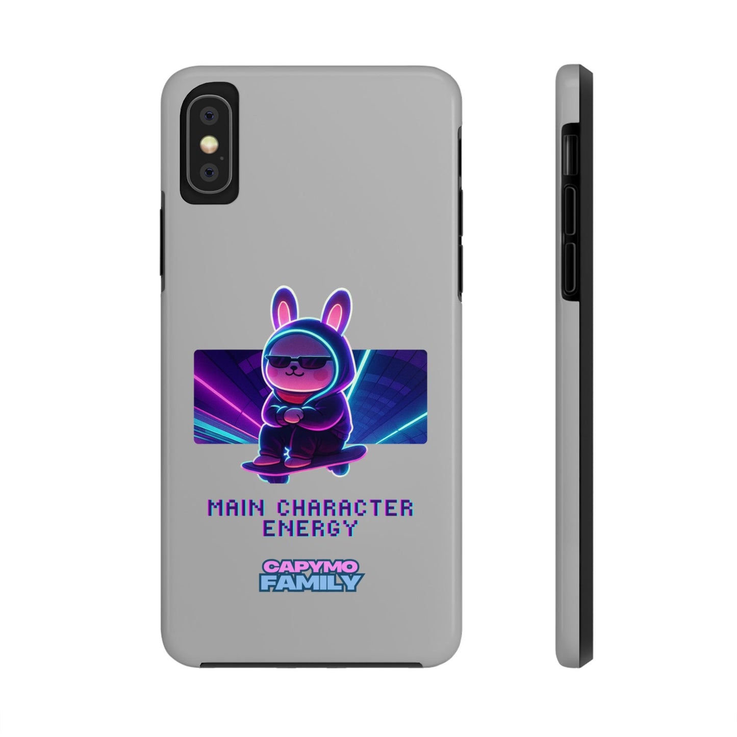 Capymo Family “Main Character Energy” Phone Case – Cyber Bunny Toto Aesthetic Cover - Capymo Family