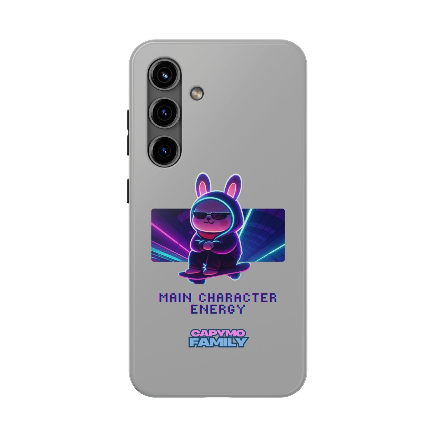 Capymo Family “Main Character Energy” Phone Case – Cyber Bunny Toto Aesthetic Cover - Capymo Family