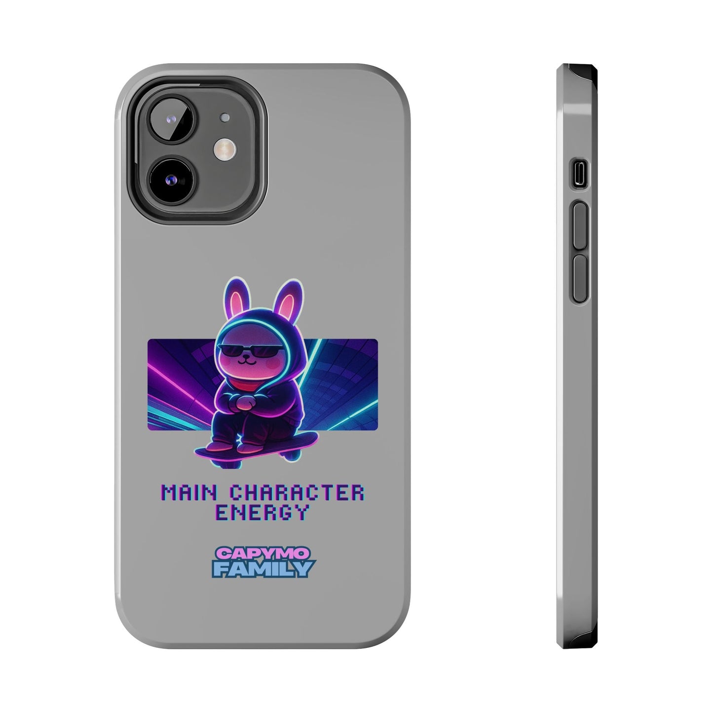 Capymo Family “Main Character Energy” Phone Case – Cyber Bunny Toto Aesthetic Cover - Capymo Family