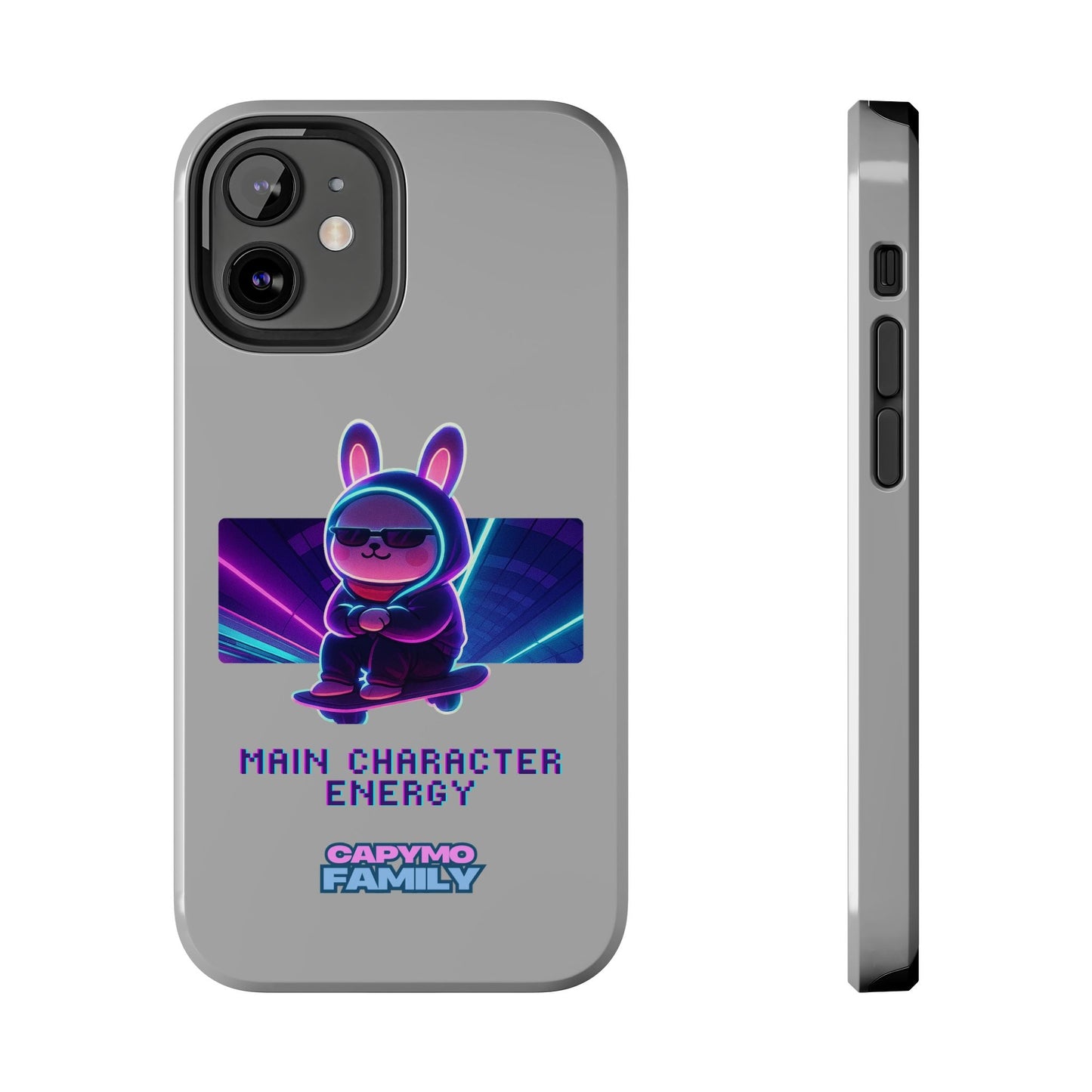 Capymo Family “Main Character Energy” Phone Case – Cyber Bunny Toto Aesthetic Cover - Capymo Family