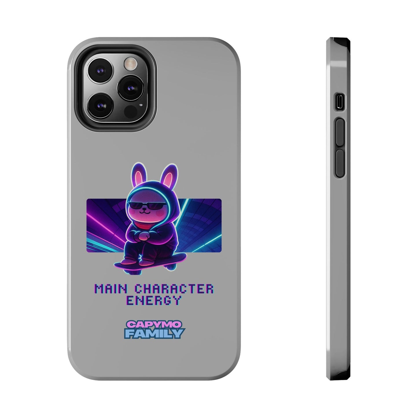 Capymo Family “Main Character Energy” Phone Case – Cyber Bunny Toto Aesthetic Cover - Capymo Family