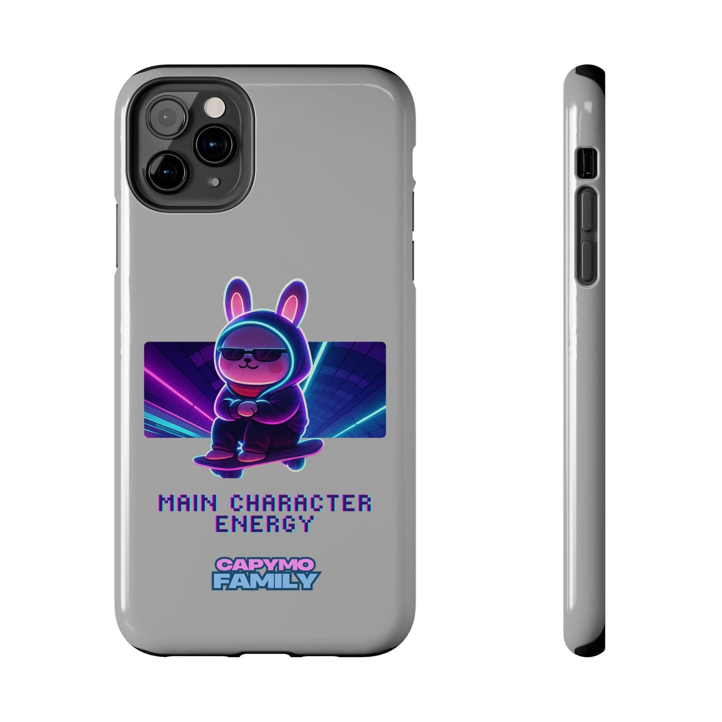 Capymo Family “Main Character Energy” Phone Case – Cyber Bunny Toto Aesthetic Cover - Capymo Family