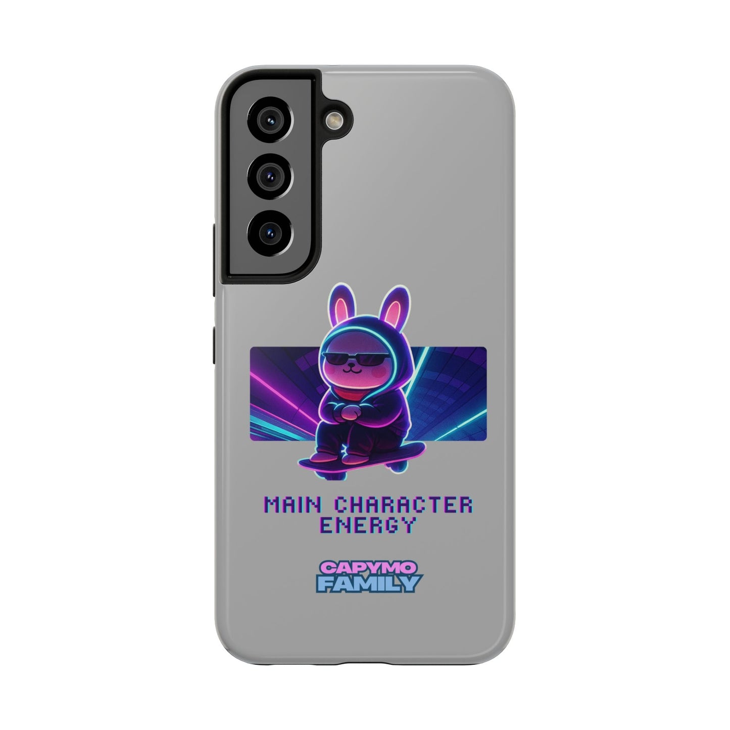 Capymo Family “Main Character Energy” Phone Case – Cyber Bunny Toto Aesthetic Cover - Capymo Family
