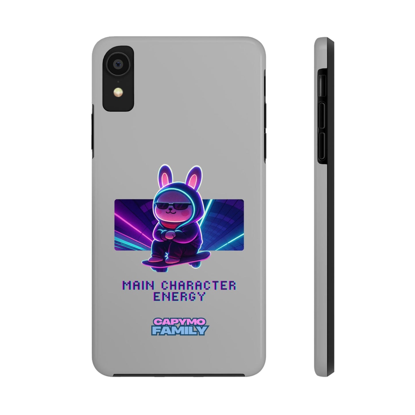 Capymo Family “Main Character Energy” Phone Case – Cyber Bunny Toto Aesthetic Cover - Capymo Family