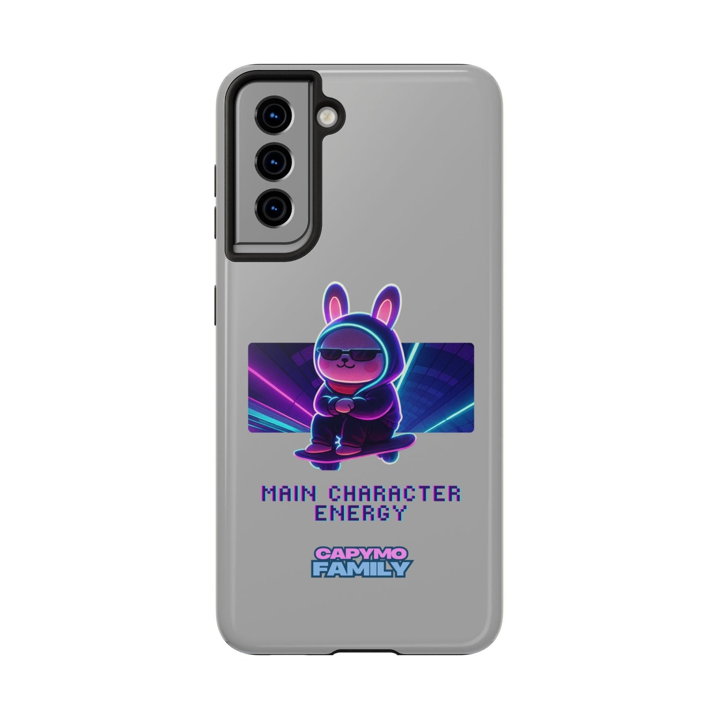 Capymo Family “Main Character Energy” Phone Case – Cyber Bunny Toto Aesthetic Cover - Capymo Family