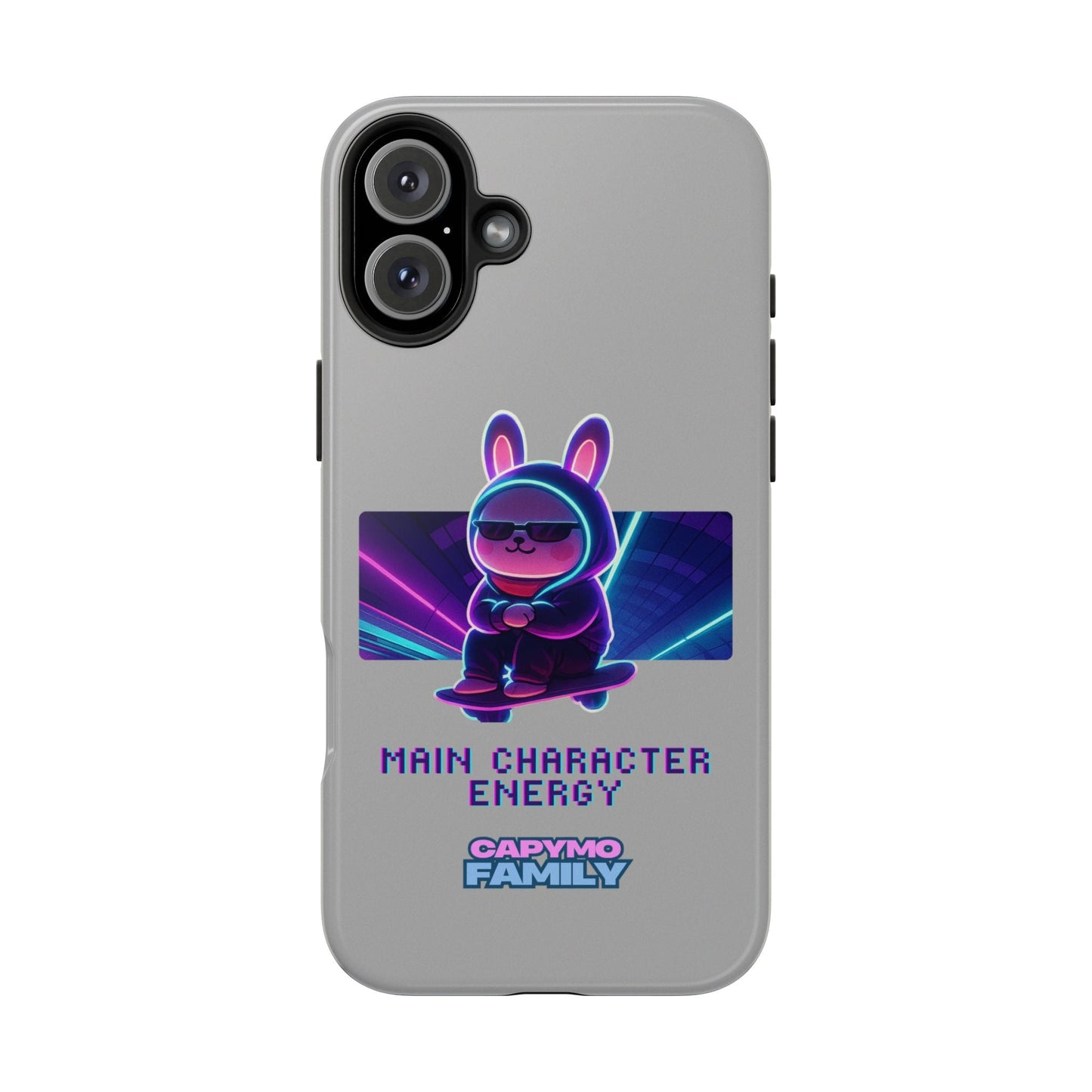 Capymo Family “Main Character Energy” Phone Case – Cyber Bunny Toto Aesthetic Cover - Capymo Family