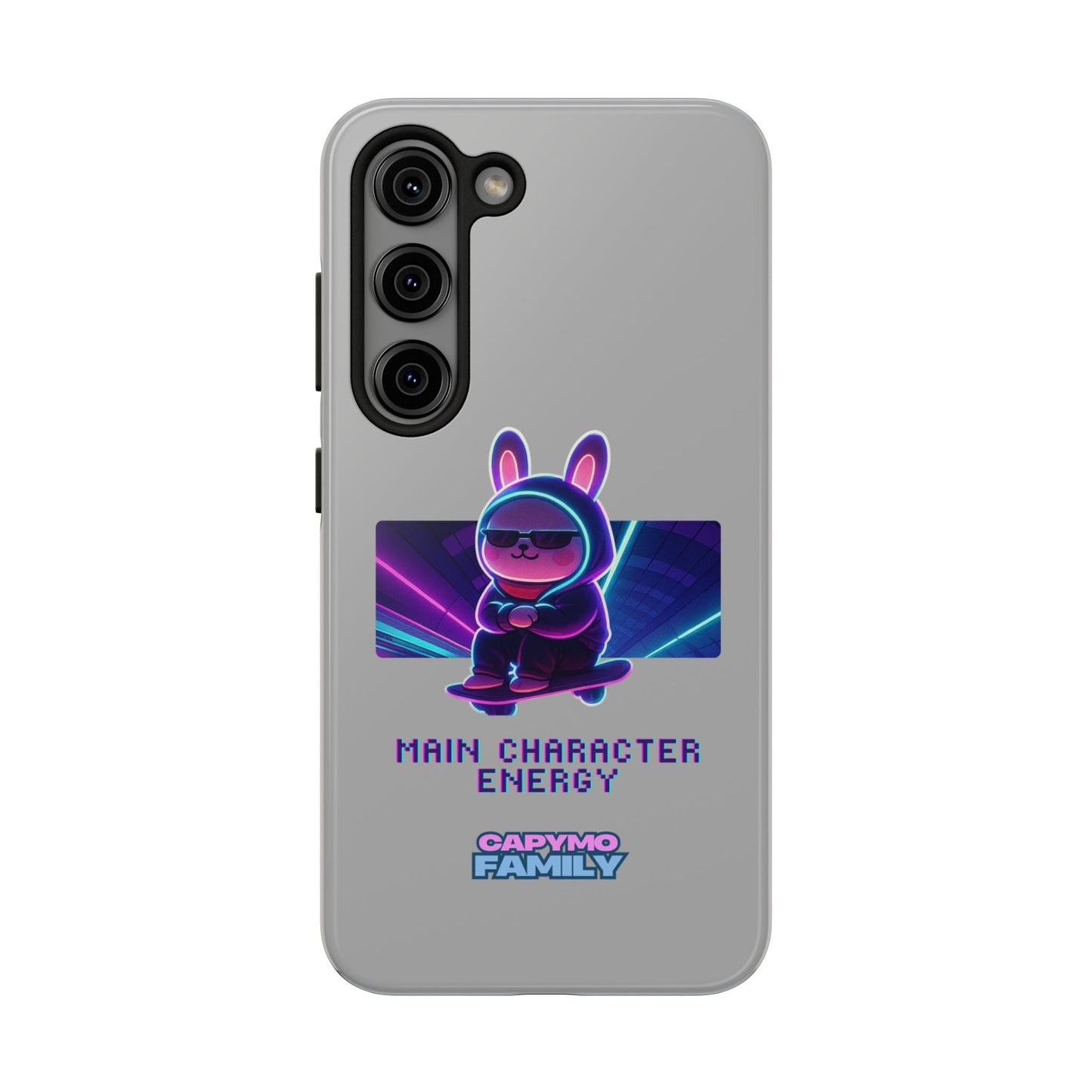 Capymo Family “Main Character Energy” Phone Case – Cyber Bunny Toto Aesthetic Cover - Capymo Family