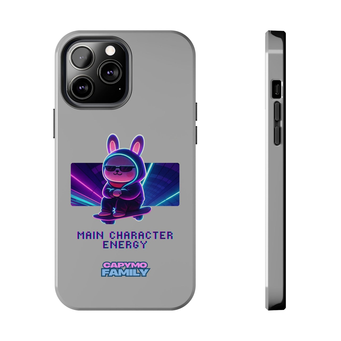 Capymo Family “Main Character Energy” Phone Case – Cyber Bunny Toto Aesthetic Cover - Capymo Family