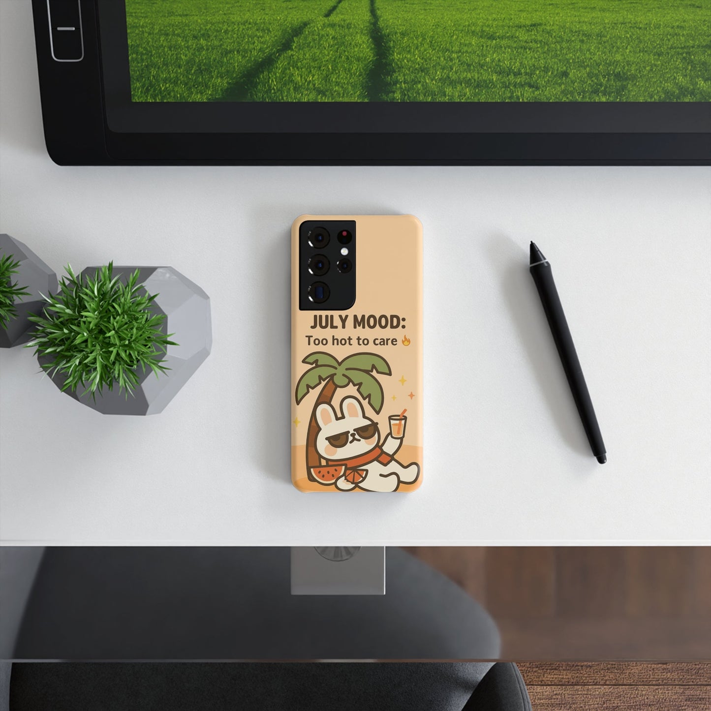 Chill Vibes Slim Snap Case for Summer Fun, Cute Phone Cover, July Mood Phone Case, Summer Aesthetic Accessory, Gift for Warm Weather Lovers - Capymo Family