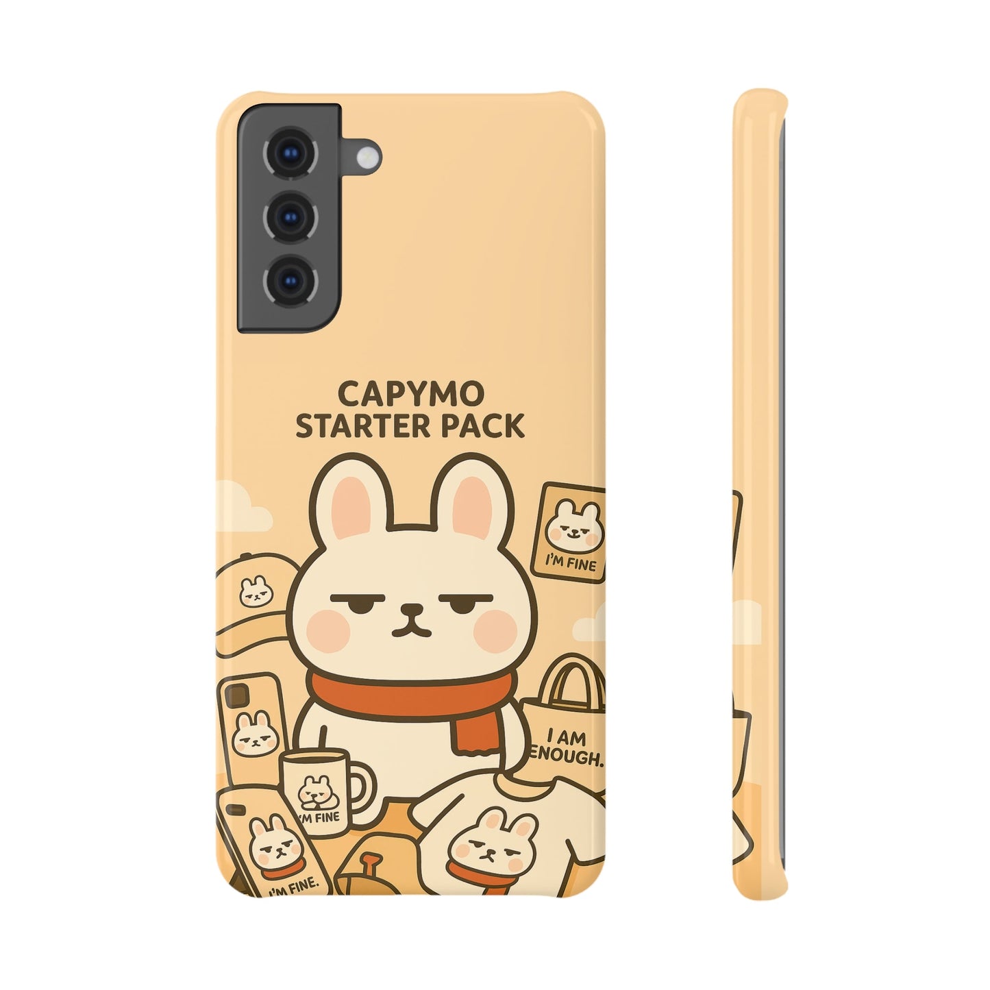 Cute Animal Phone Case, Capymo Starter Pack, Kawaii Slim Case, Gifts for Animal Lovers, Fun Phone Accessories - Capymo Family