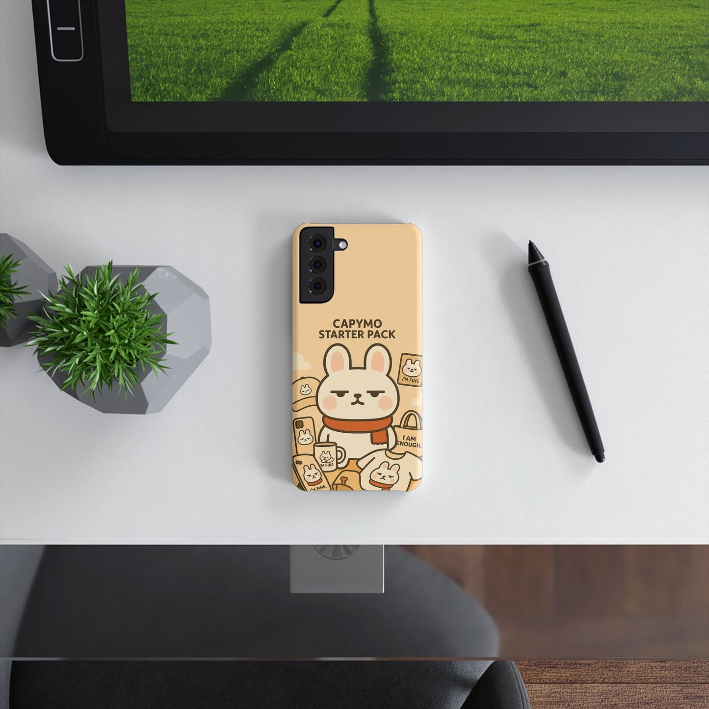 Cute Animal Phone Case, Capymo Starter Pack, Kawaii Slim Case, Gifts for Animal Lovers, Fun Phone Accessories - Capymo Family