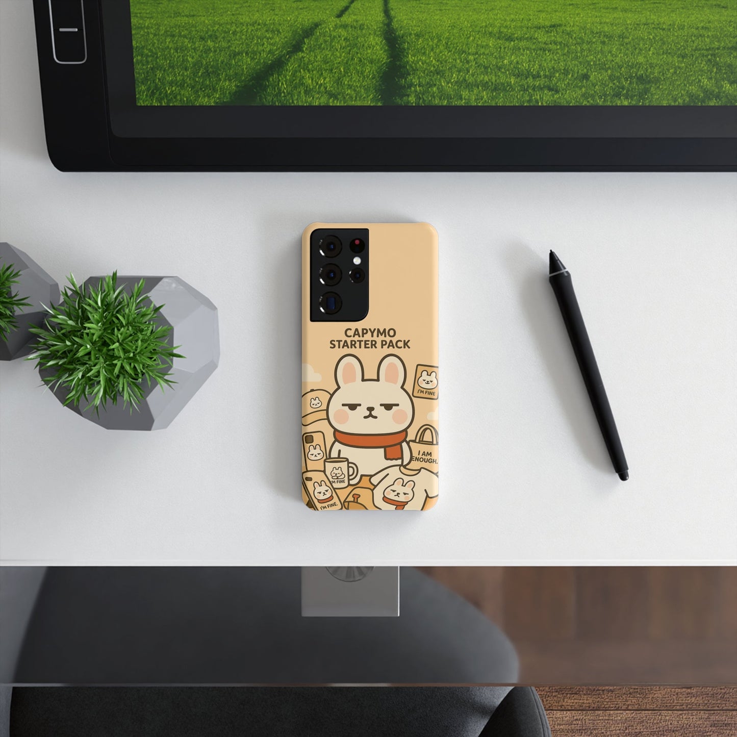 Cute Animal Phone Case, Capymo Starter Pack, Kawaii Slim Case, Gifts for Animal Lovers, Fun Phone Accessories - Capymo Family