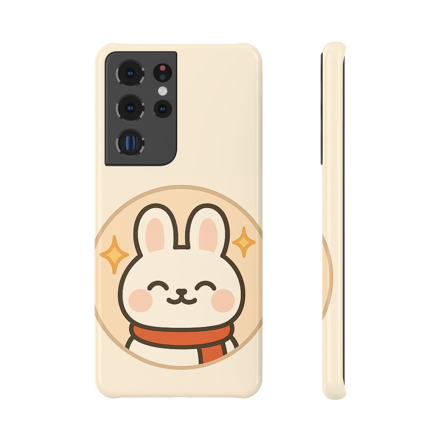 Cute Bunny Slim Snap Case for Phone, Kawaii Phone Cover, Gift for Animal Lovers, Custom Mobile Case, Spring Accessories - Capymo Family