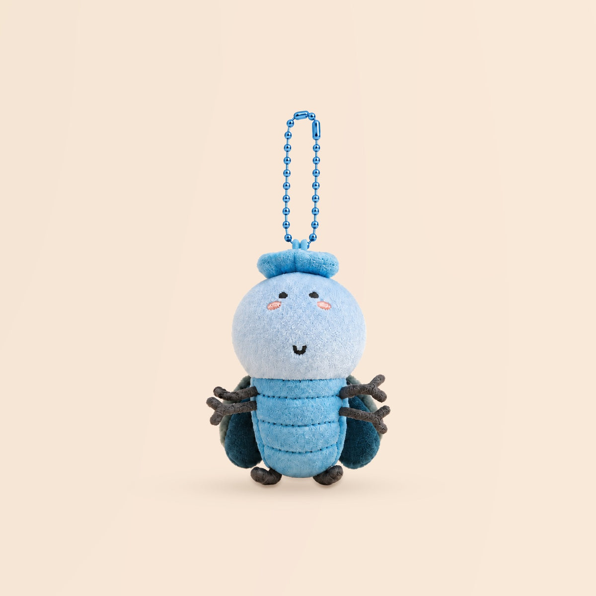 Nico the Blue Beetle Plush Keychain