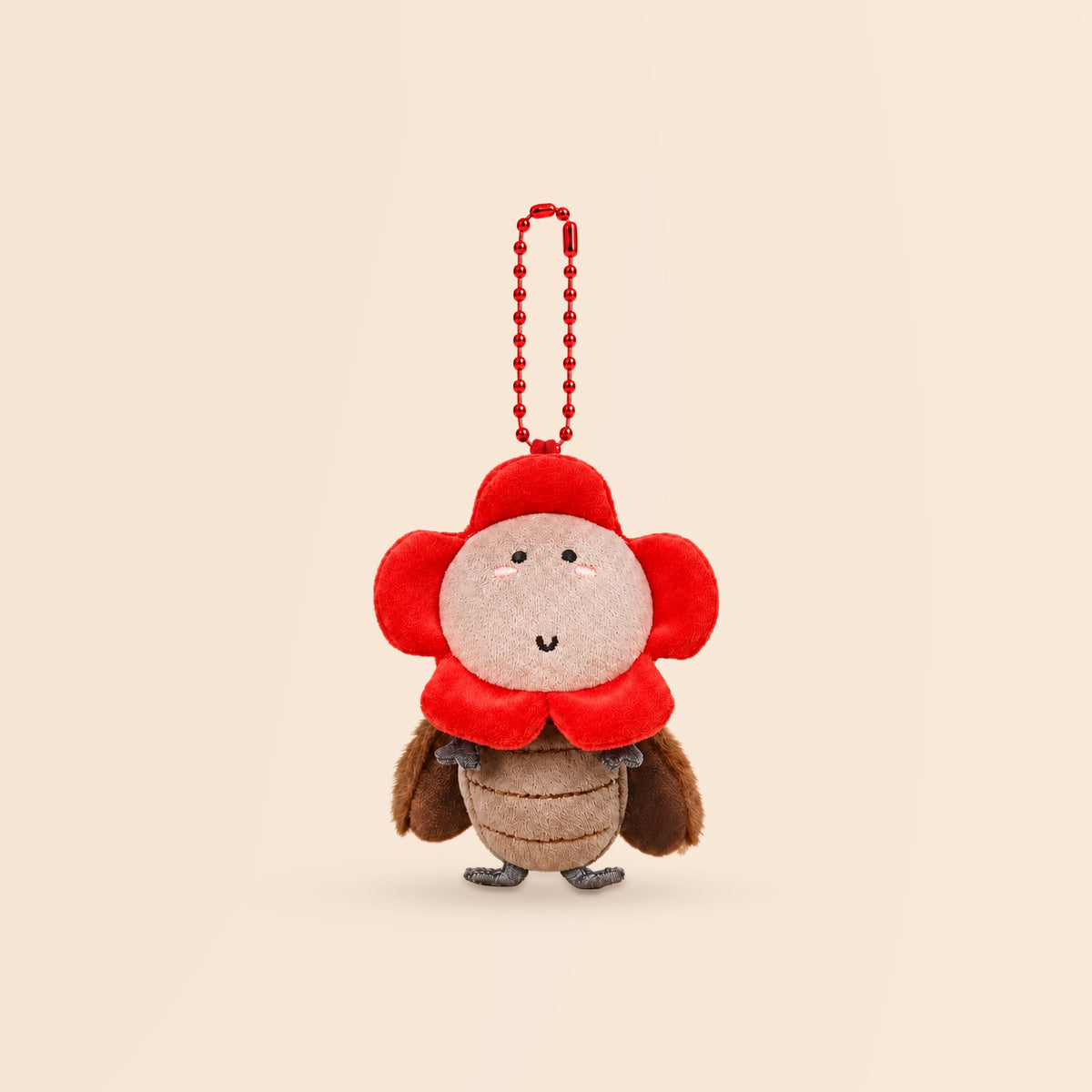 Petal the Flower Roach Plush Keychain