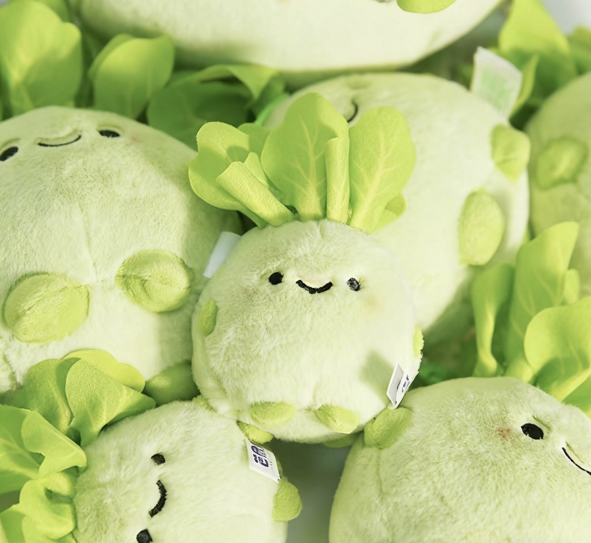 Cute Lettuce Keychain Plush – Kawaii Vegetable Doll Bag Charm | Soft Green Stuffed Keyring
