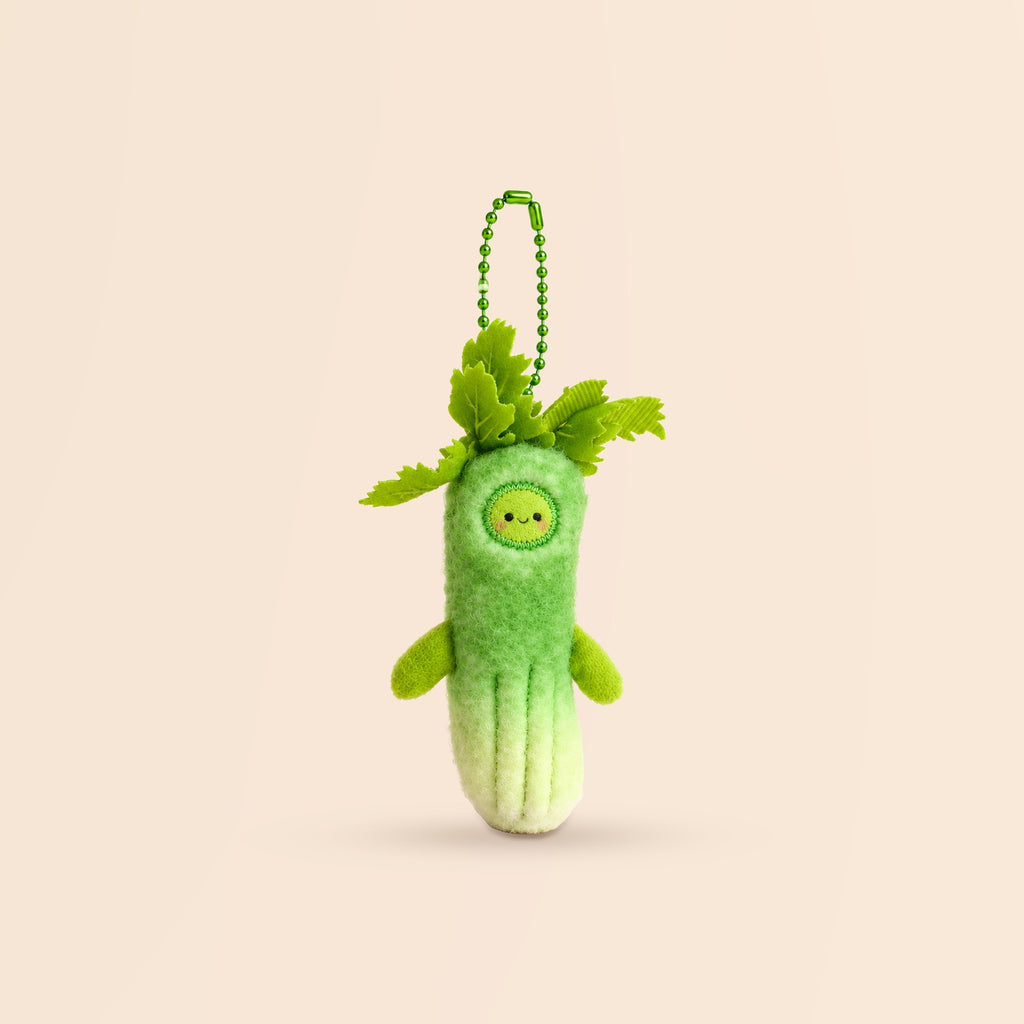 Celia the Celery Plush Keychain