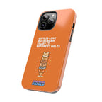 Capymo Family Ice Cream Cat Quote Phone Case – Cute Orange iPhone Cover with Motivational Saying